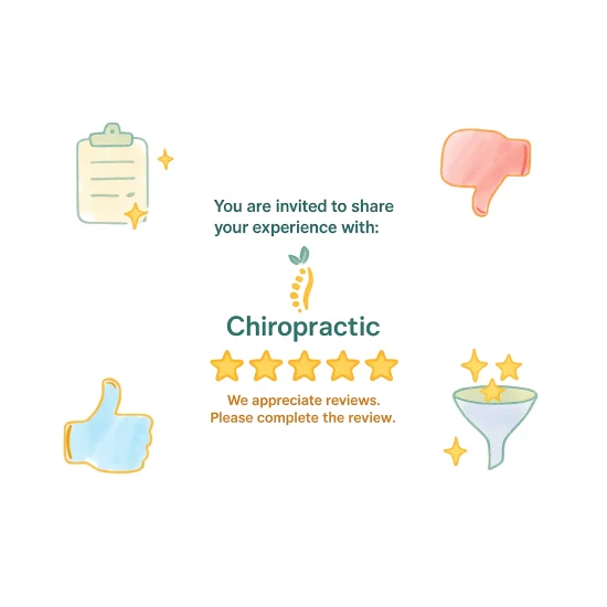 Patient review automation for chiropractic clinics